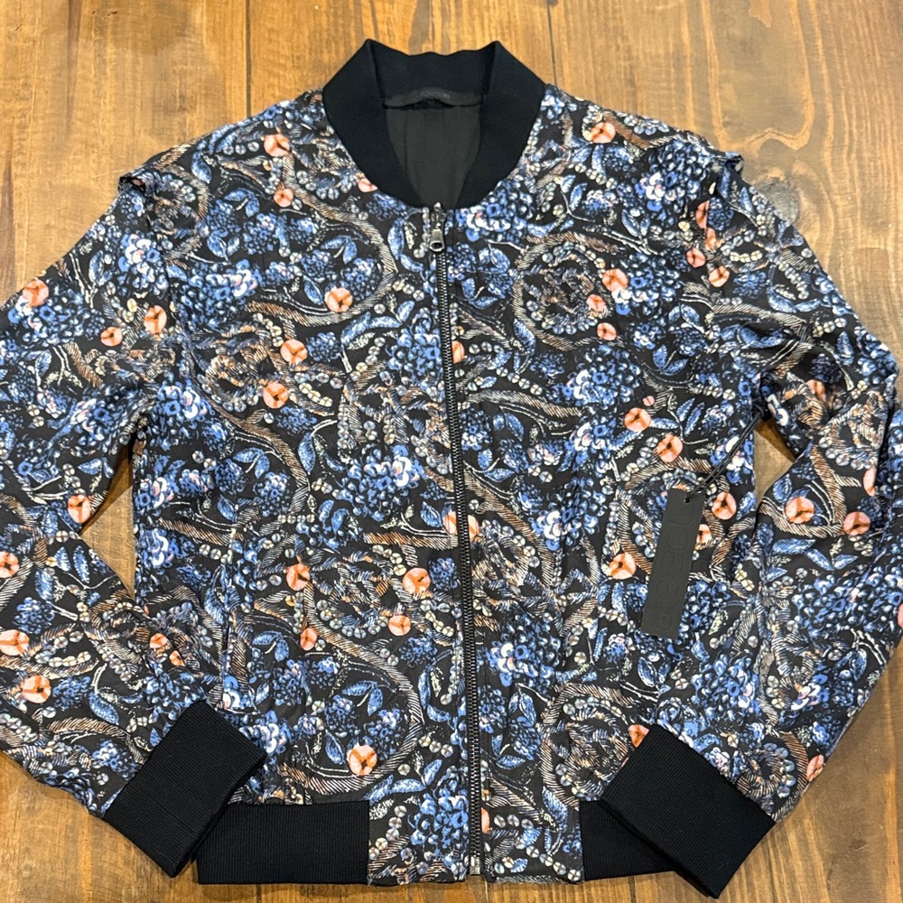 Joe’s Floral Bomber Jacket, Reversible, Small